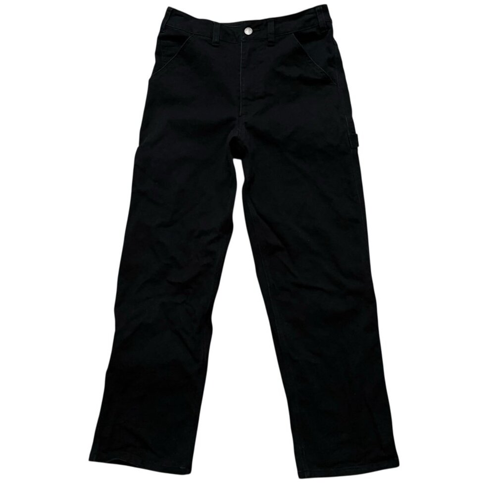 Nike Life Carpenter Pants Mens Size 28 Baggy Wide Leg Stretch FB7198-010 Black